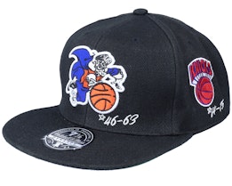 New York Knicks Timeline HWC Black Fitted - Mitchell & Ness
