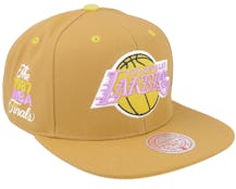 Los Angeles Lakers Wheat Tc Tan Snapback - Mitchell & Ness