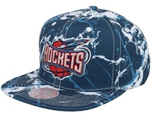 Houston Rockets Down For All Blue Snapback - Mitchell & Ness