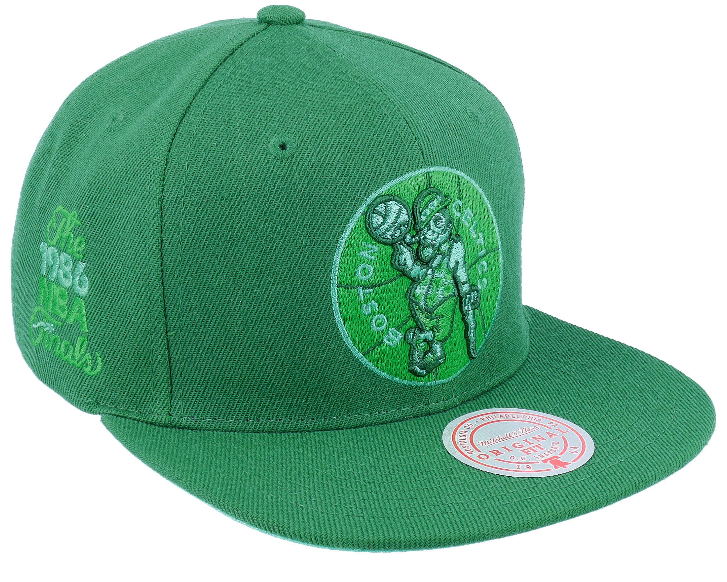 Mitchell & Ness - NBA Green Snapback Cap - Boston Celtics with Love Green Snapback @ Hatstore