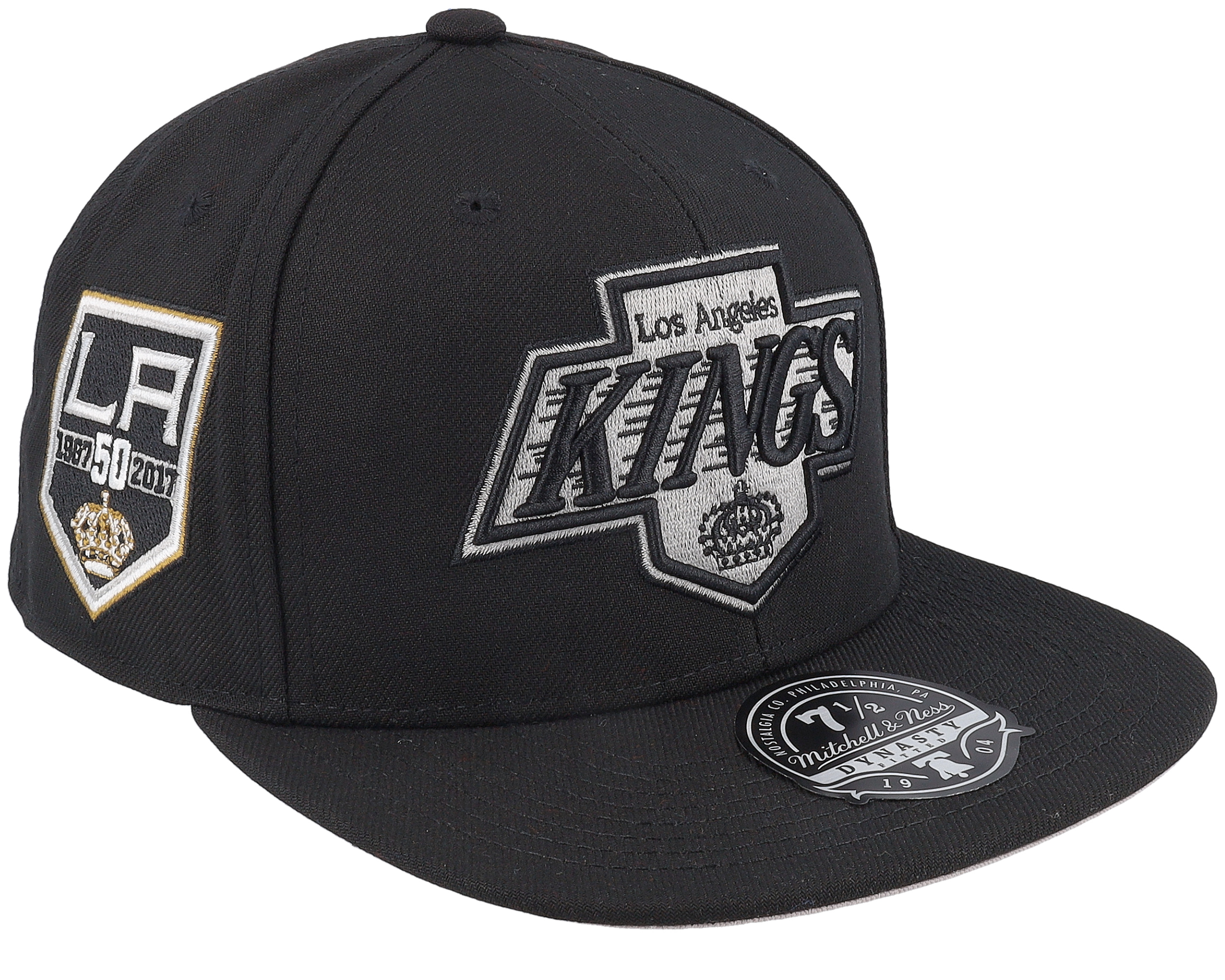 Los Angeles Kings Vintage Black Fitted - Mitchell & Ness cap ...