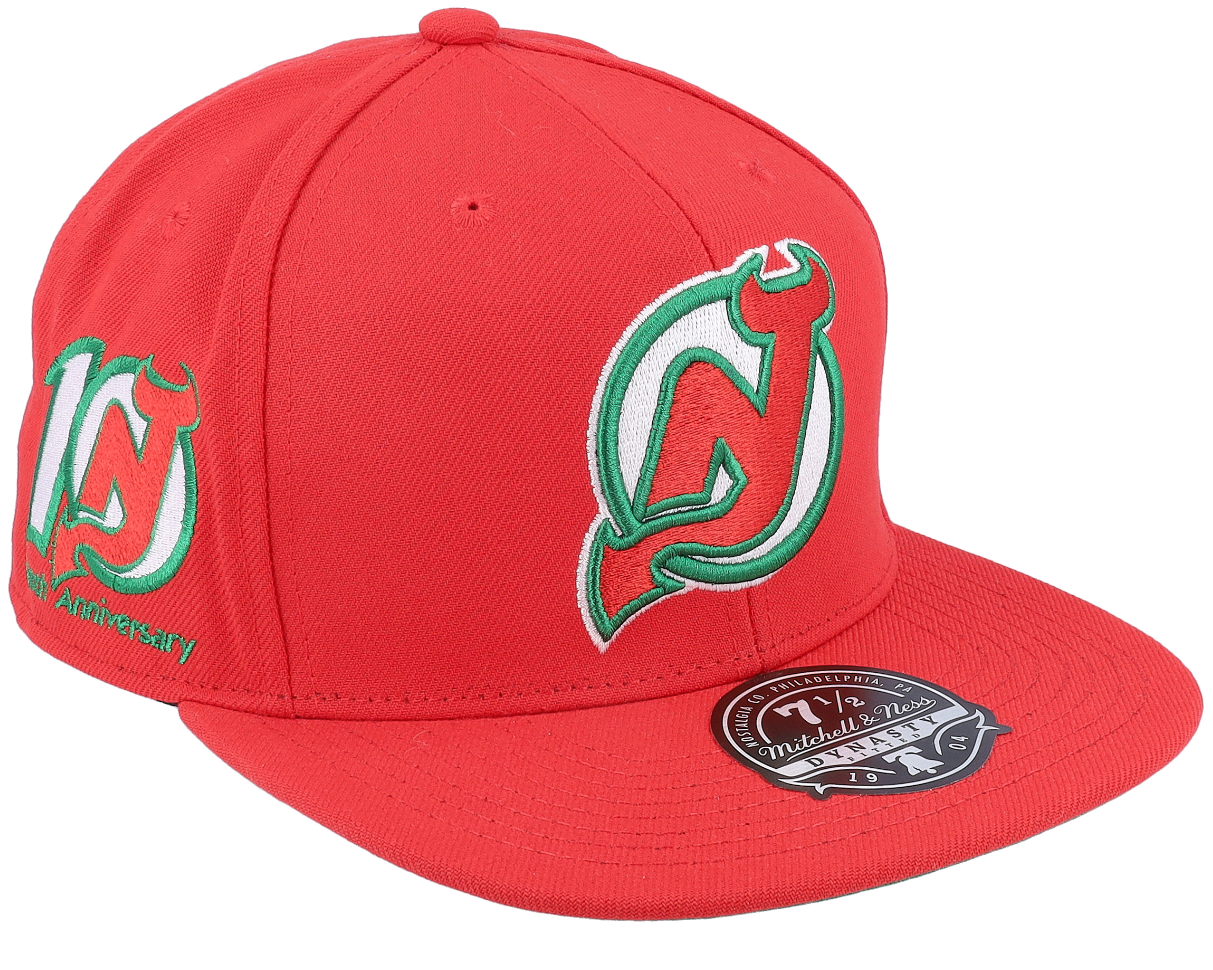 Mitchell & Ness New Jersey Devils Red Cord Vintage Snapback Hat