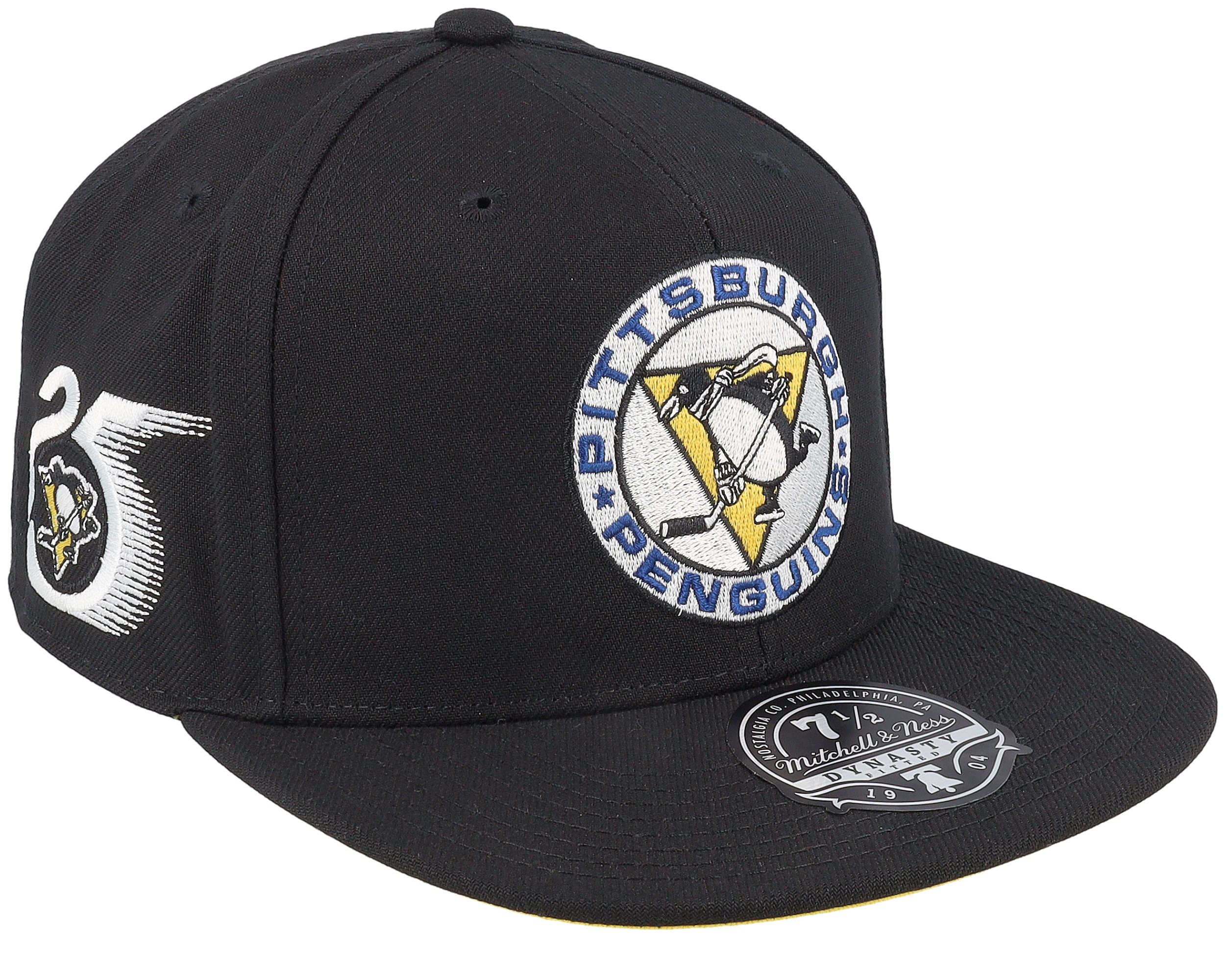 Mitchell & Ness - NHL Black fitted Cap - Pittsburgh Penguins Vintage Black Fitted @ Hatstore