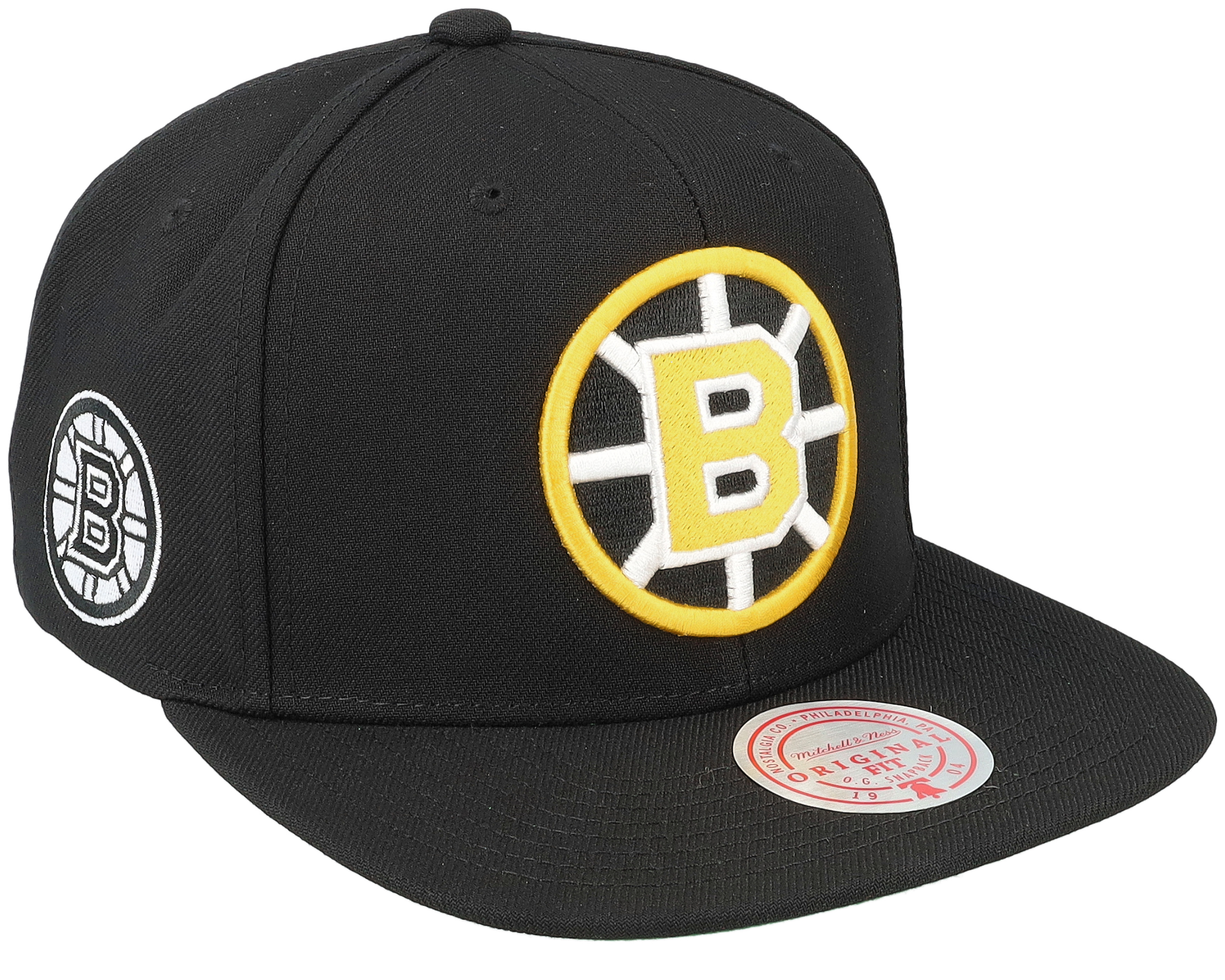 Boston Bruins Alternate Flip Black Snapback - Mitchell & Ness cap ...