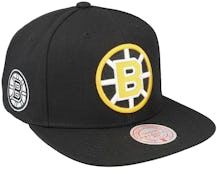 Boston Bruins Alternate Flip Black Snapback - Mitchell & Ness