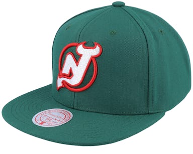 Mitchell & Ness New Jersey Devils Alternate Flip Snapback Adjustable Hat, Men's, Green