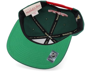 Mitchell & Ness New Jersey Devils Lock Up Vintage Snapback Hat, MITCHELL &  NESS HATS, CAPS
