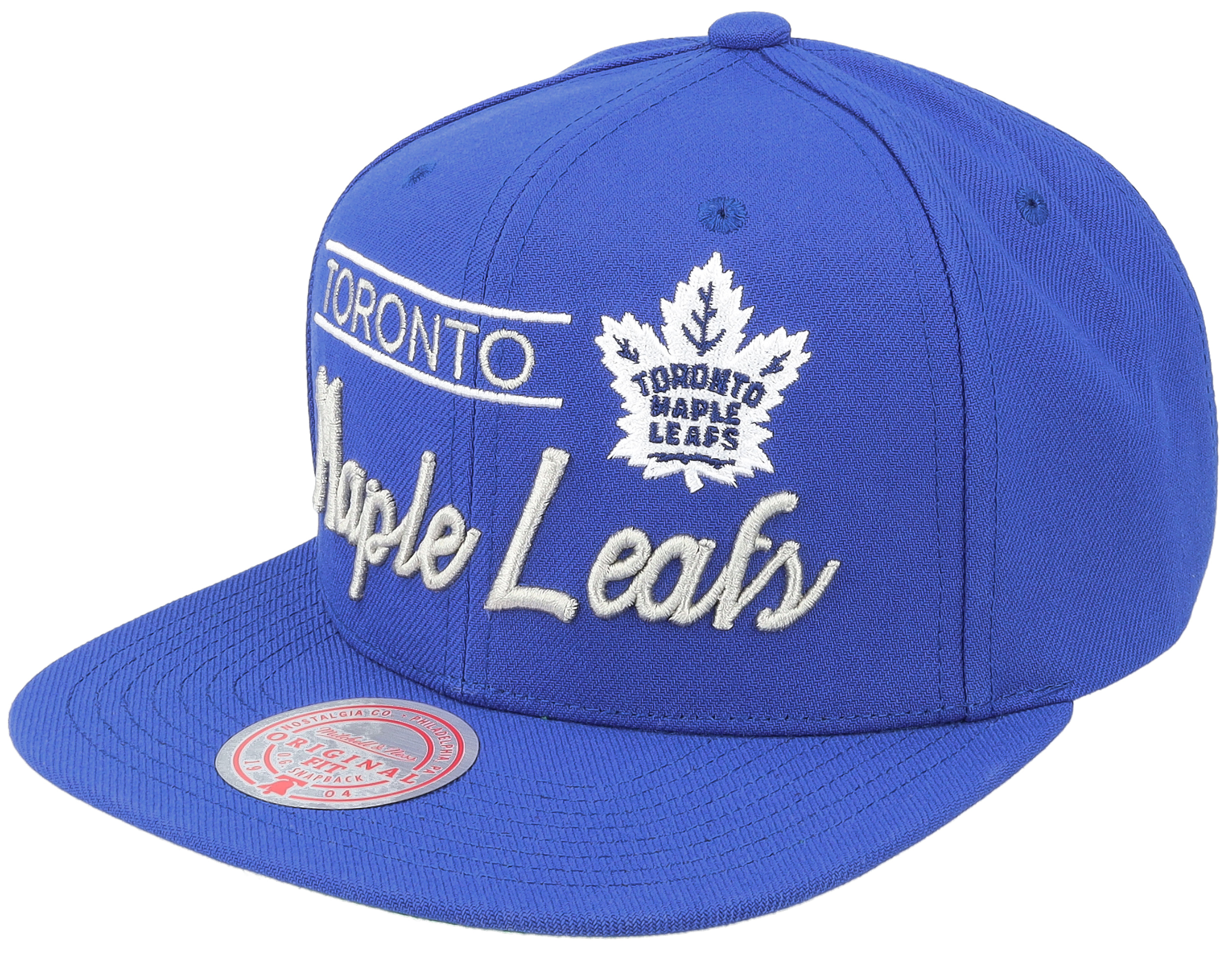 Mitchell & Ness Blue Toronto Maple Leafs Retro Lock Up Snapback Hat