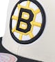 Boston Bruins Vintage Off White Snapback - Mitchell & Ness