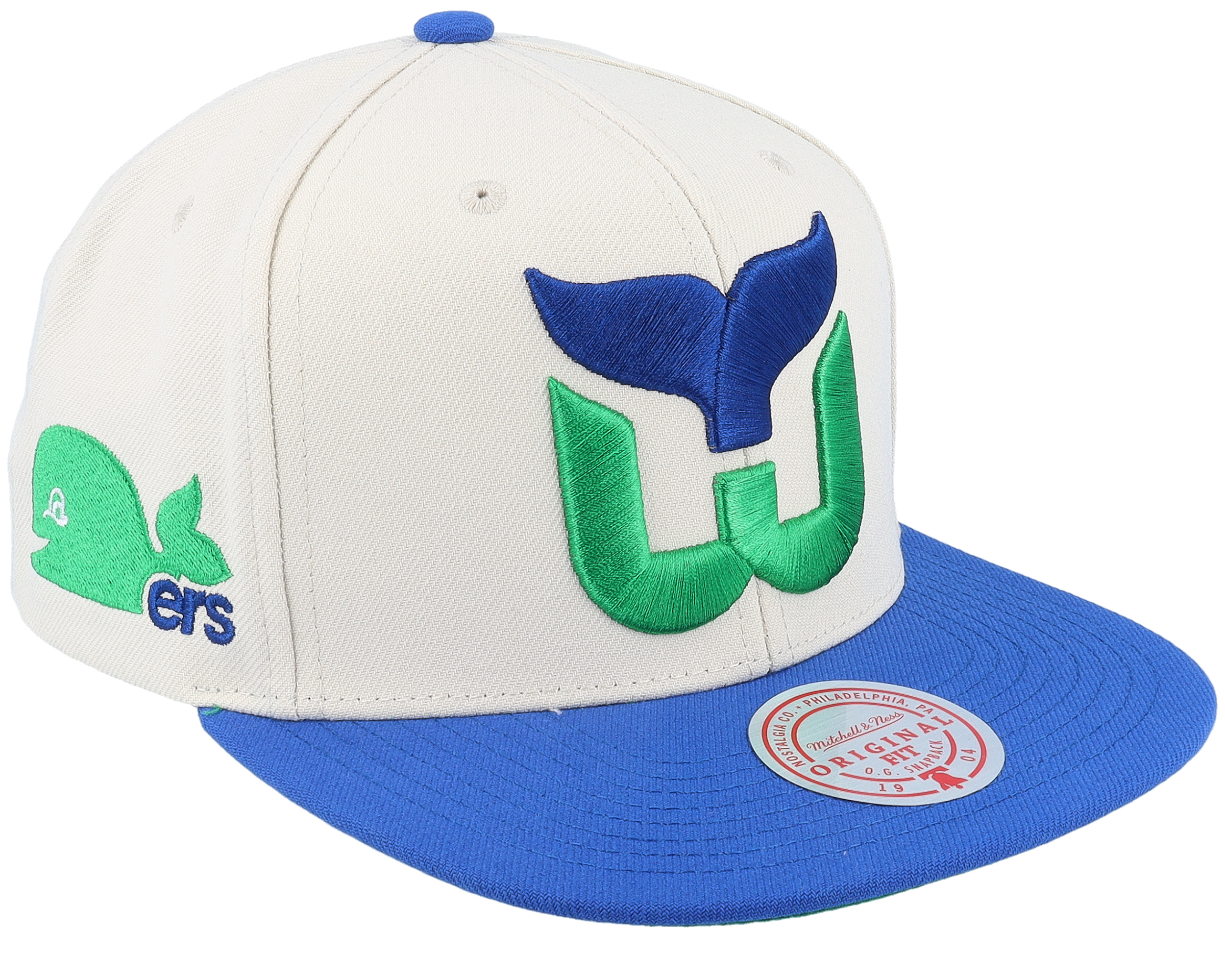 Mitchell & Ness New York Rangers Vintage Off-White Snapback Hat, MITCHELL  & NESS HATS, CAPS