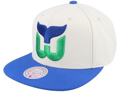 Men's Hartford Whalers Mitchell & Ness Navy 10th Anniversary Vintage Fitted  Hat