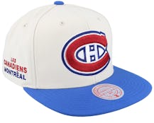 Montreal Canadiens Vintage Off White/Blue Snapback - Mitchell & Ness