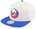New York Islanders Vintage Off White/Blue Snapback - Mitchell & Ness