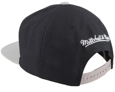 Los Angeles Kings Snapback Mitchell & Ness White Vintage Script Cap Hat  Black Grey