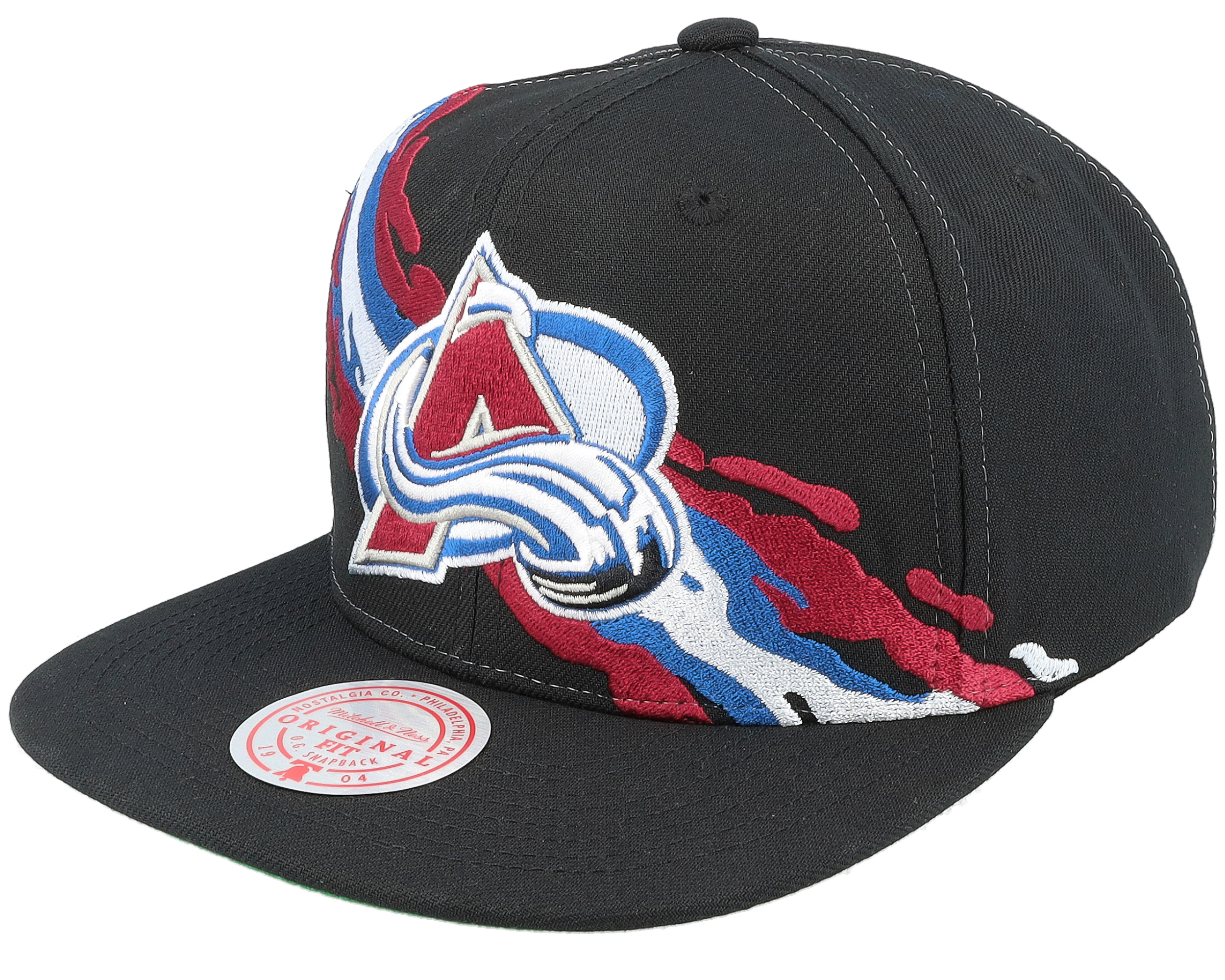 Mitchell & Ness Colorado Avalanche Vintage Paintbrush Snapback Hat