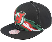 Hatstore Exclusive x New Jersey Devils 20th Anniversary Patch Navy/Pink  Adjustable - Mitchell & Ness cap