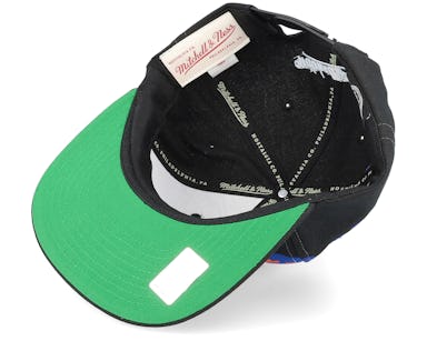 Men's New York Islanders Mitchell & Ness Black Vintage Paintbrush Snapback  Hat