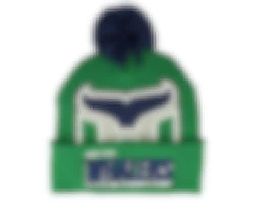Hartford Whalers Punch Out Knit Green Pom - Mitchell & Ness