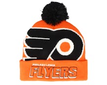 Philadelphia Flyers Punch Out Knit Orange Pom - Mitchell & Ness