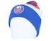 New York Islanders Stripe Pom Knit Blue Pom - Mitchell & Ness