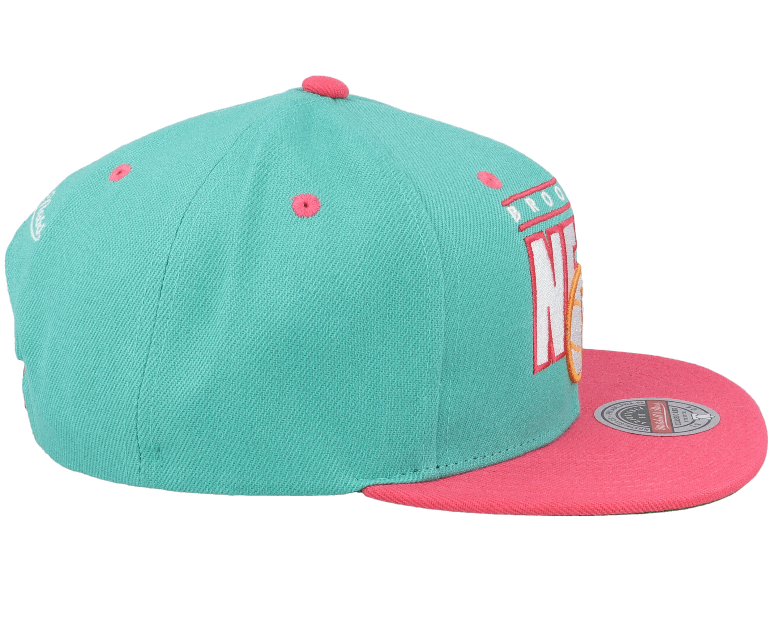 Hatstore Exclusive x Brooklyn Nets Lollipop Teal/Pink Snapback
