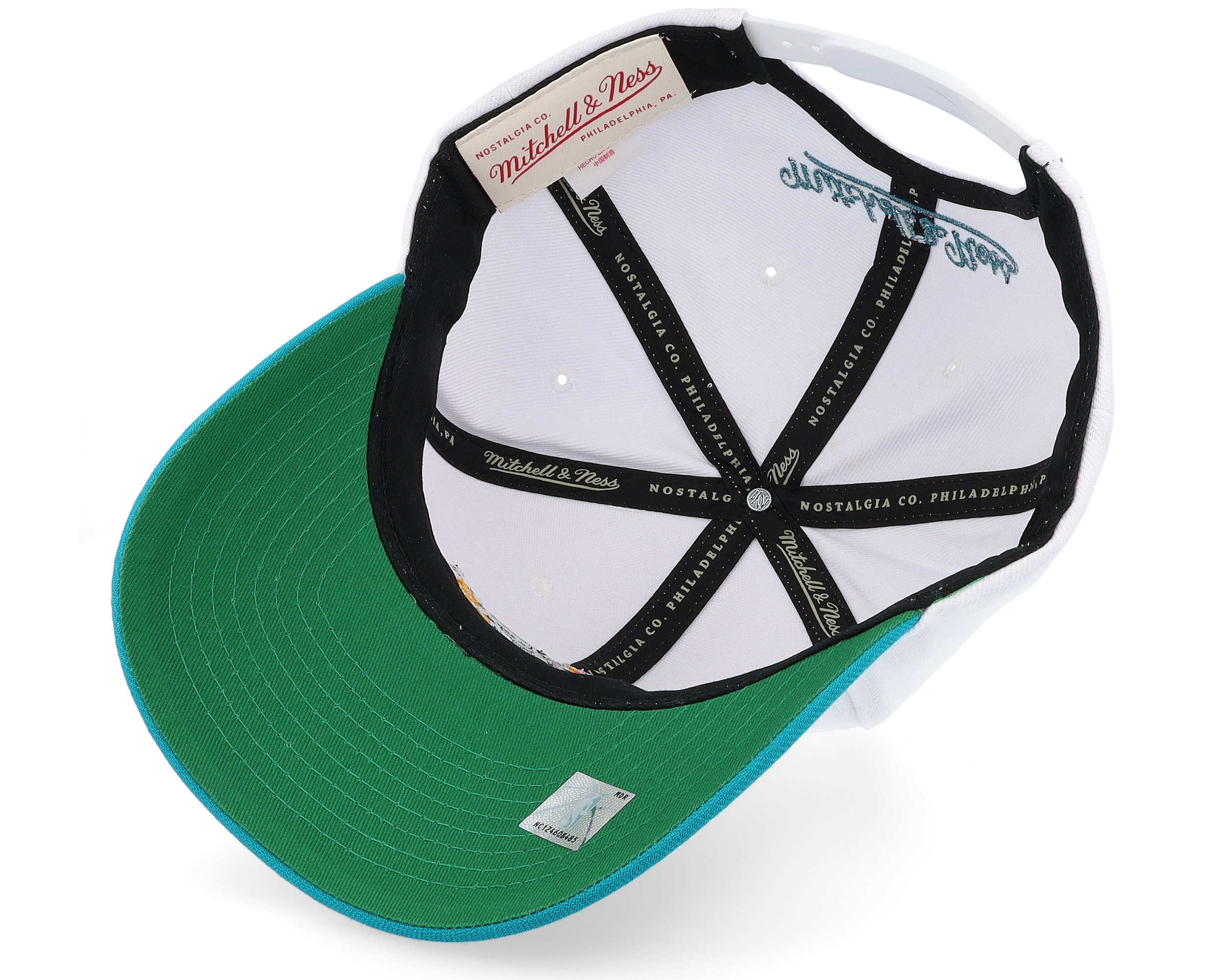 Detroit Pistons Team Tone Pro White/Teal Adjustable