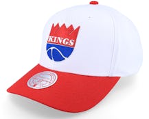 Sacramento Kings Team 2 Tone 2.0 Pro White/Red Adjustable - Mitchell & Ness