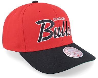 Chicago Bulls PIN-SCRIPT Black-Red Fitted Hat by New Era