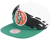 Boston Celtics Paintbrush White/Green Snapback