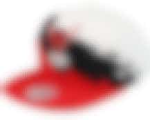 Chicago Bulls Paintbrush White/Red Snapback - Mitchell & Ness
