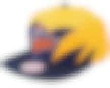 Golden State Warriors Sharktooth Yellow/Blue Snapback - Mitchell & Ness