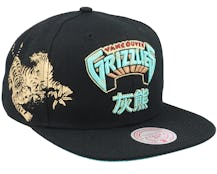 Vancouver Grizzlies Water Tiger Black Snapback - Mitchell & Ness