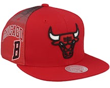 Chicago Bulls Tapestry Red Snapback - Mitchell & Ness