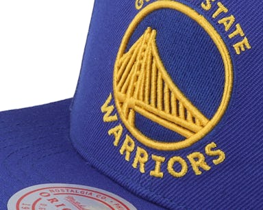Mitchell & Ness - NBA Blue Snapback Cap - Golden State Warriors Tapestry Blue Snapback @ Hatstore