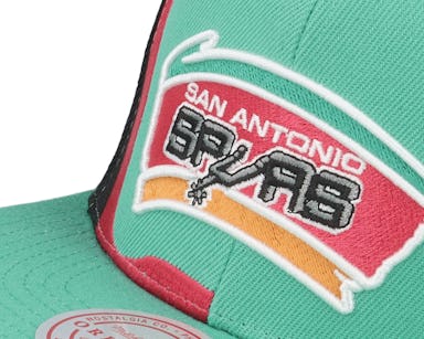 Mitchell & Ness San Antonio Spurs Retroline OG Snapback Hat, Teal