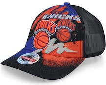 New York Knicks Hyper Black Trucker - Mitchell & Ness