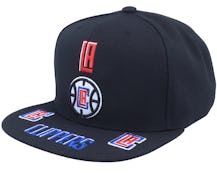Los Angeles Clippers Front Loaded Black Snapback - Mitchell & Ness