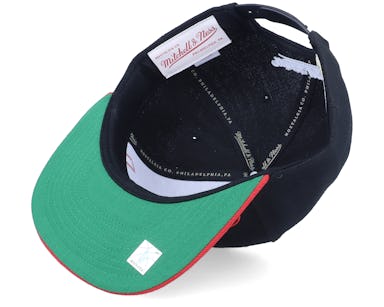 Portland Trail Blazers Portland Trail Blazers Low Big Face Black/red Snapback - Mitchell & Ness