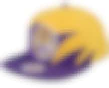 Louisiana State University Sharktooth Yellow/Purple Snapback - Mitchell & Ness