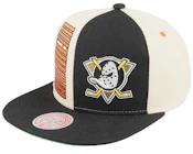 Anaheim Ducks Pop Panel Off White/Black Snapback