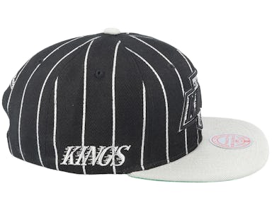 Los Angeles Kings Team Pin Black/Grey Snapback - Mitchell & Ness cap