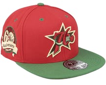 Philadelphia 76ers Nightmare Red/Green Fitted - Mitchell & Ness