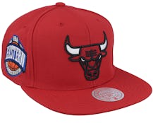 Chicago Bulls Conference Patch Red Snapback - Mitchell & Ness