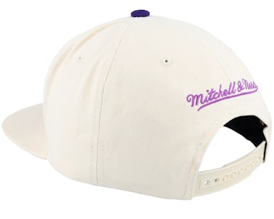 Toronto Raptors Mitchell & Ness x Lids Hardwood Classics Shockwave Snapback  Hat - White