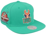 Milwaukee Bucks Desert Green Teal Snapback