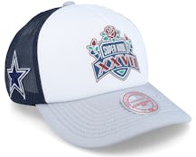Dallas Cowboys Party Time White Trucker - Mitchell & Ness