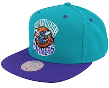 Charlotte Hornets Breakthrough Teal/Purple Snapback - Mitchell & Ness