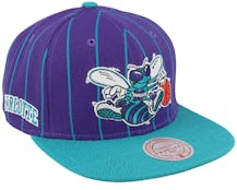 Charlotte Hornets Team Pin Hwc Purple/Teal Snapback - Mitchell & Ness
