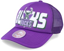 Milwaukee Bucks Billboard Hwc Purple Trucker - Mitchell & Ness