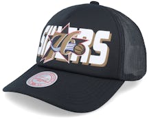 Philadelphia 76ers Neon Tropical Hwc Black Snapback - Mitchell & Ness cap
